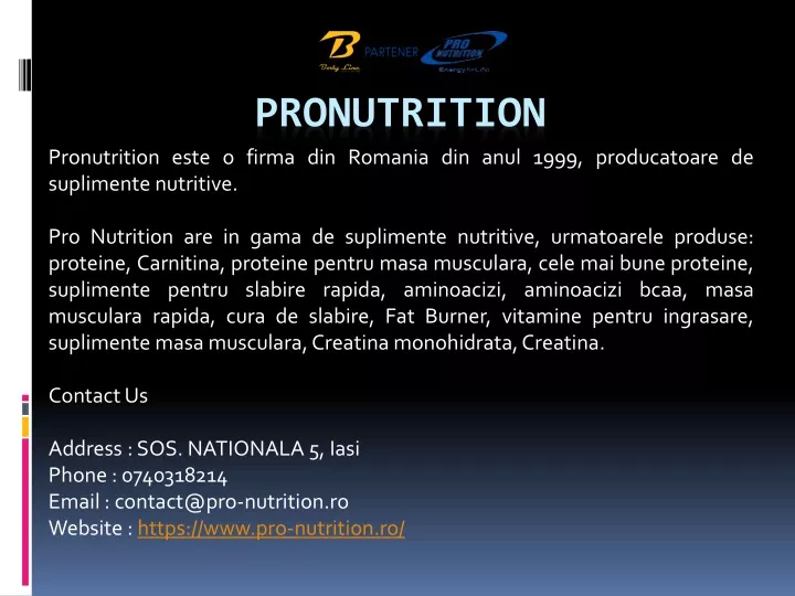 pronutrition