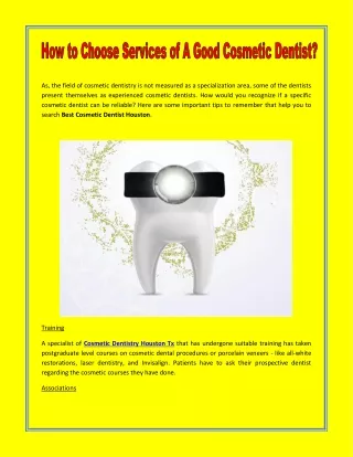 as the field of cosmetic dentistry