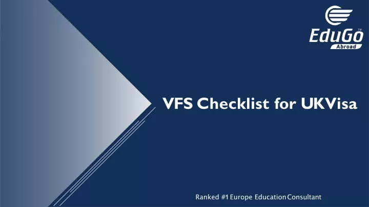 vfs checklist for uk visa