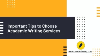 important tips to choose academic writing services