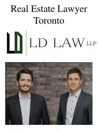 Real Estate Lawyer Toronto