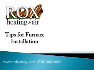 tips for furnace installation