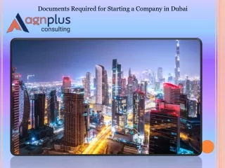 Documents Required For Starting A Company In Dubai