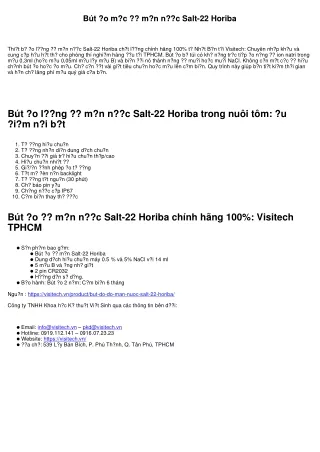 b t o m c m n n c salt 22 horiba