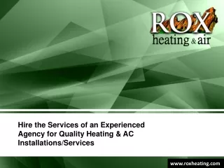 hire the services of an experienced agency