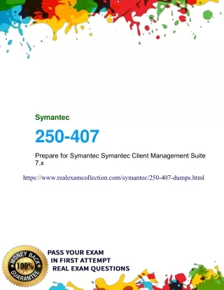 Study Material For Symantec 250-407 - Realexamcollection.in