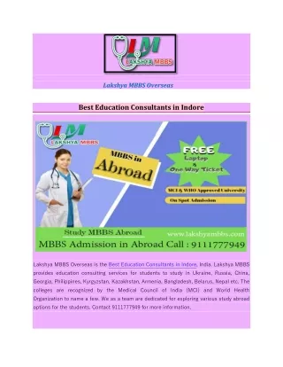 Best Education Consultants in Indore