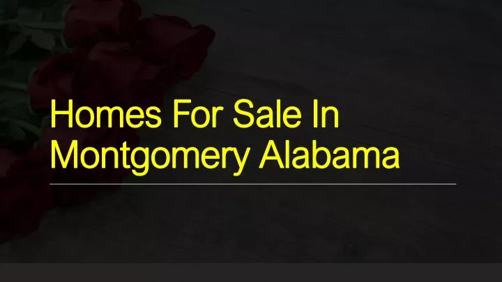 homes for sale in montgomery alabama