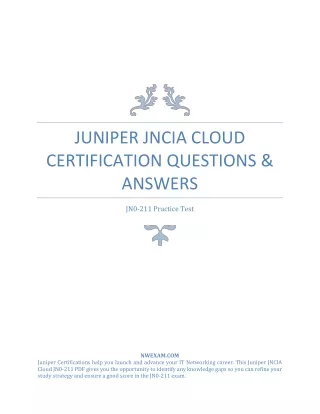 juniper jncia cloud certification questions