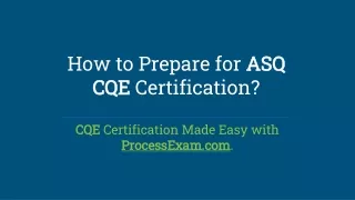 how to prepare for asq cqe cqe certification