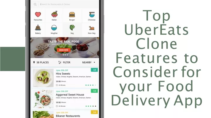 top ubereats clone features to consider for your