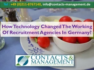 How Technology Changed The Working Of Recruitment Agencies In Germany?