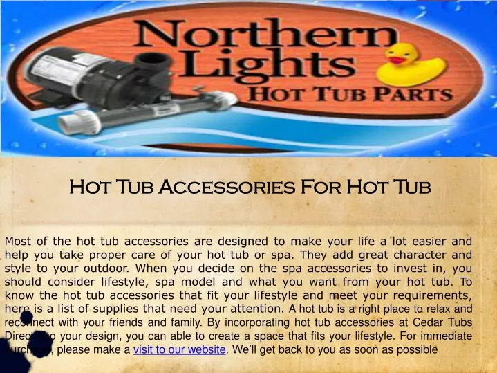 hot tub accessories for hot tub