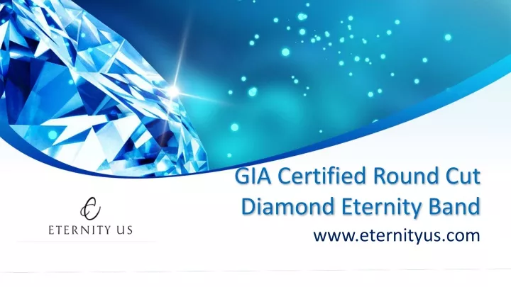 gia certified round cut diamond eternity band