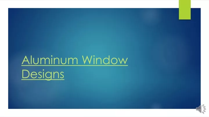 aluminum window designs