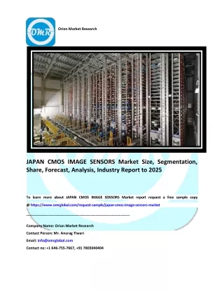 JAPAN CMOS IMAGE SENSORS Market Size, Share and Forecast 2019-2025
