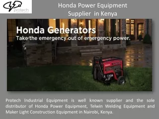 Honda Generator Dealers in Kenya
