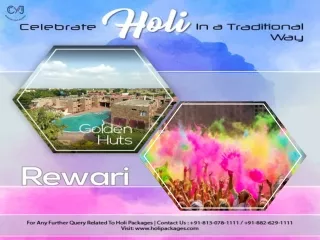 Holi Celebration Packages near Delhi | Golden Huts Rewari