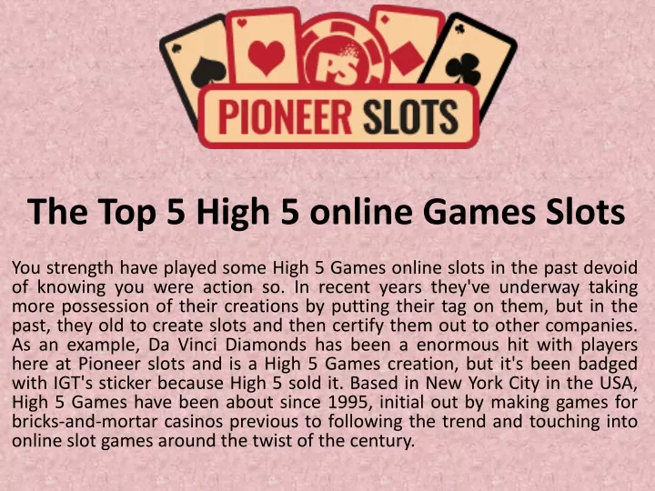 the top 5 high 5 online games slots