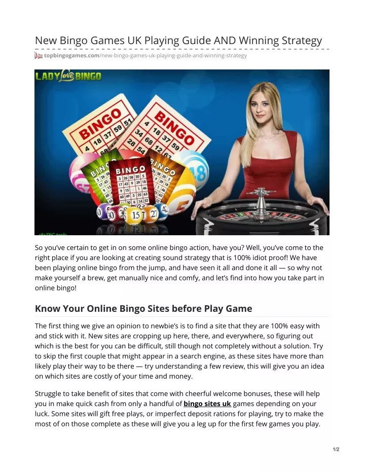 new bingo games uk playing guide and winning