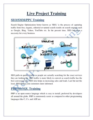 Live Project Training in Chandigarh