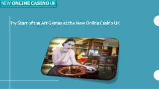 Try Start of the Art Games at the New Online Casino UK