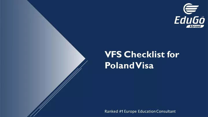 vfs checklist for poland visa