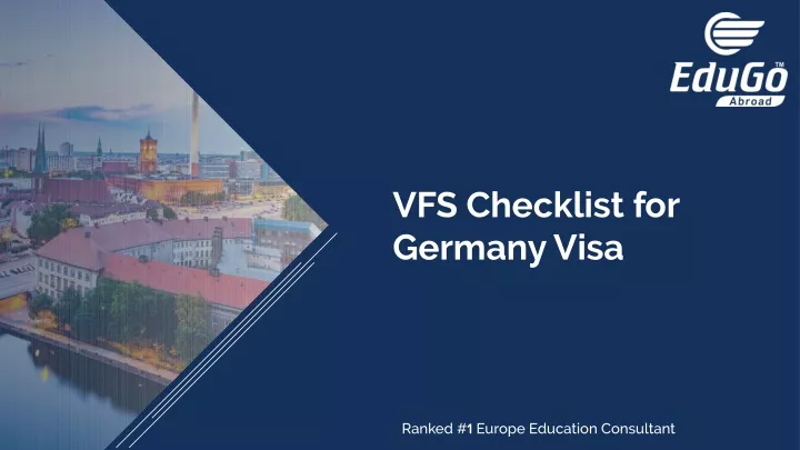 vfs checklist for germany visa