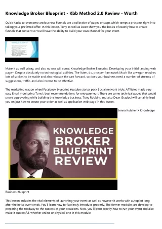 What Is The Knowledge Broker Blueprint?