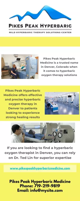 Hyperbaric Oxygen Therapy Denver