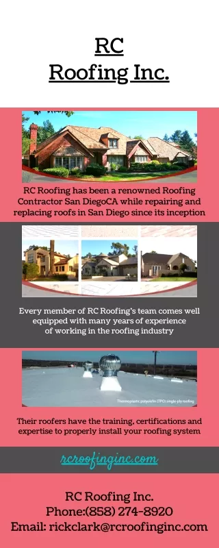 Tile Roofing Contractor San Diego CA
