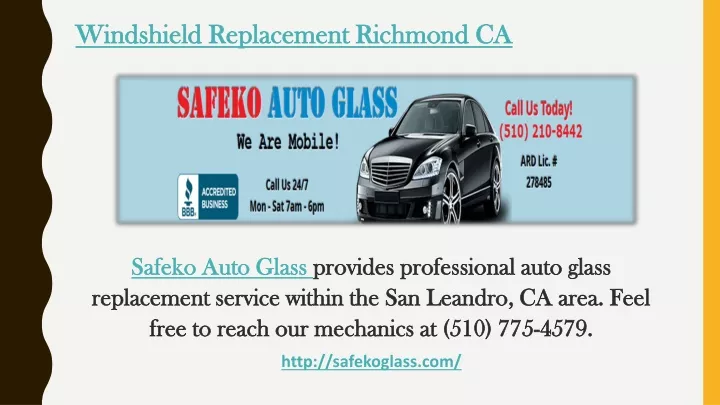 windshield replacement richmond ca windshield