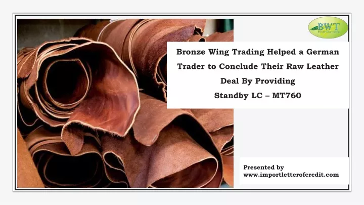 bronze wing trading helped a german trader