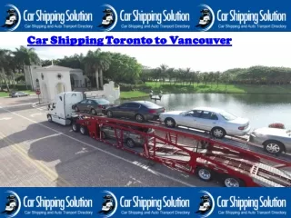 Car Shipping from Toronto to Vancouver