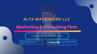 ALTA WATERFORD LLC: THE MAGIC WAND FOR ENTERPRISES!