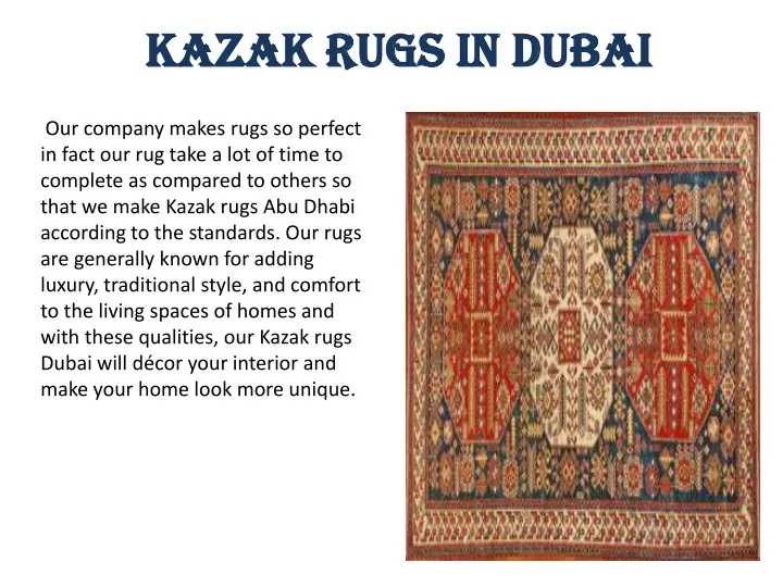 kazak rugs in dubai