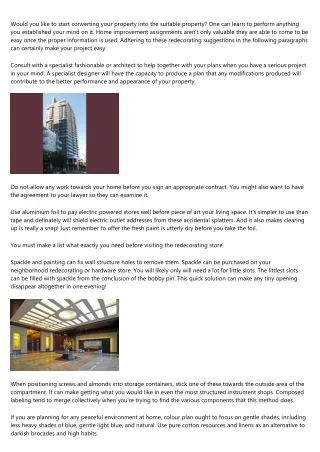 would you like to start converting your property