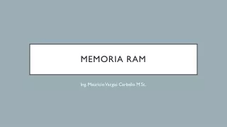 MEMORIAS RAM