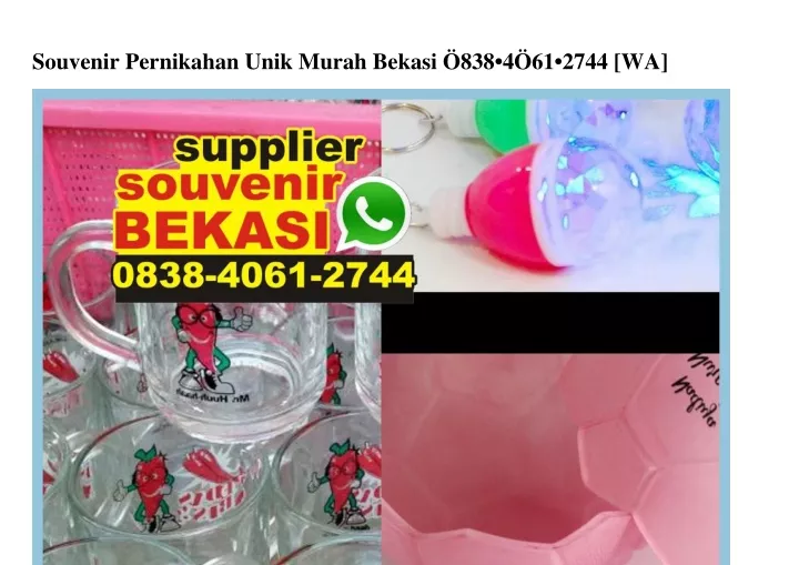 souvenir pernikahan unik murah bekasi