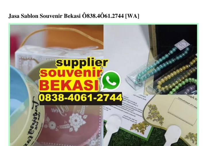 jasa sablon souvenir bekasi 838 4 61 2744 wa