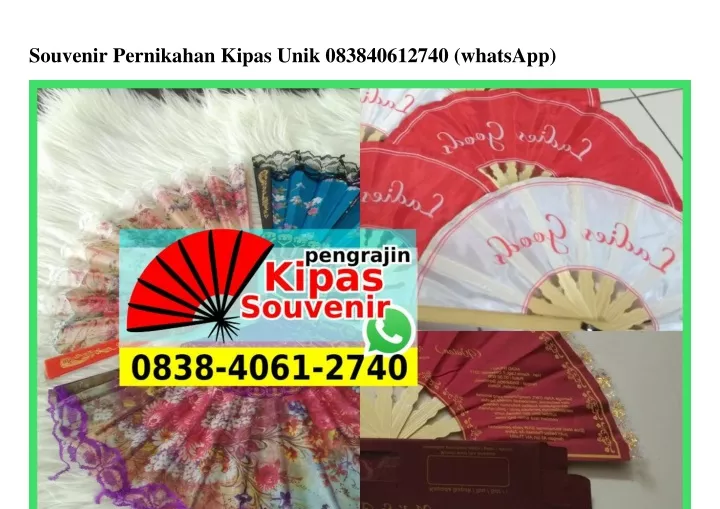 souvenir pernikahan kipas unik 083840612740