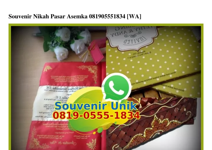 souvenir nikah pasar asemka 081905551834 wa