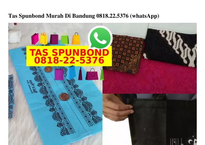 tas spunbond murah di bandung 0818 22 5376