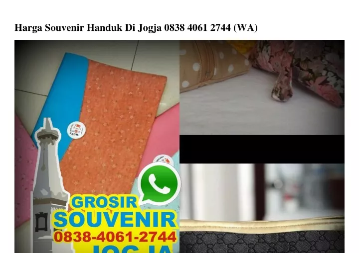 harga souvenir handuk di jogja 0838 4061 2744 wa