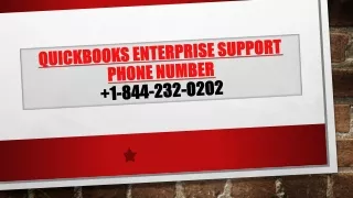 quickbooks enterprise support phone number 1 844 232 o2o2