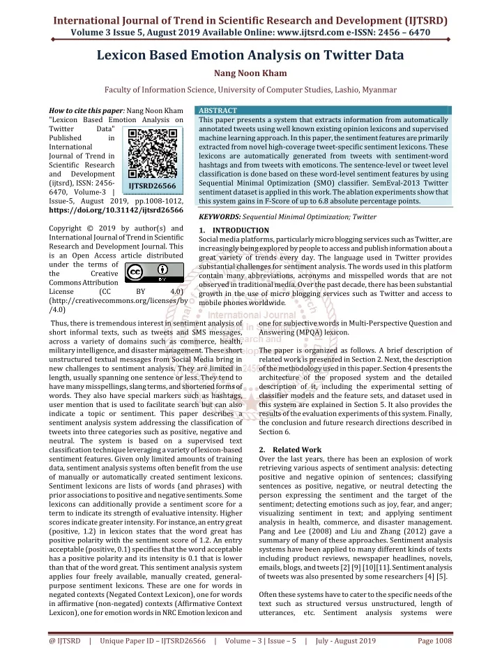 international journal of trend in scientific