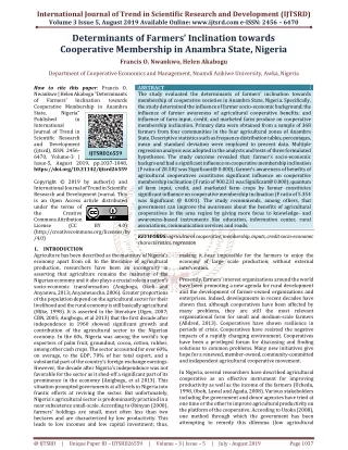 international journal of trend in scientific