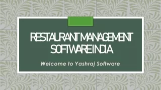 restaurant management software india