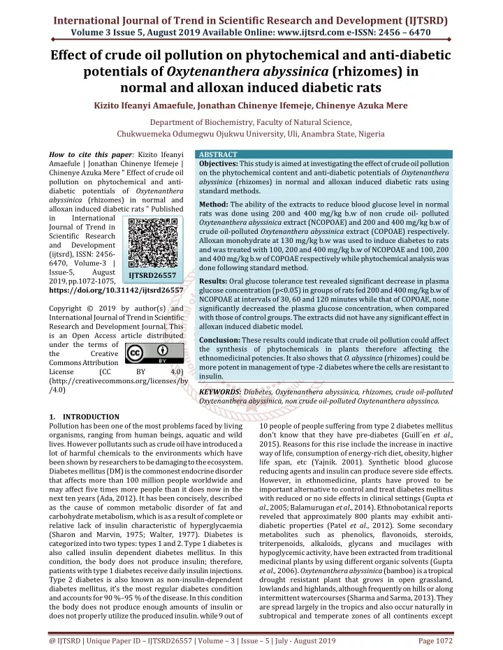 international journal of trend in scientific