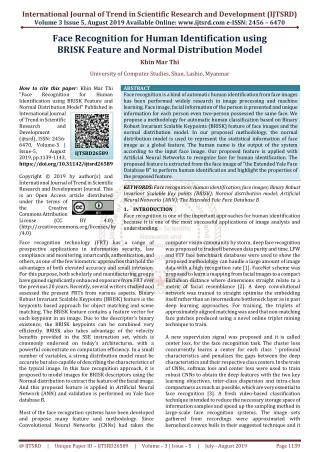 international journal of trend in scientific